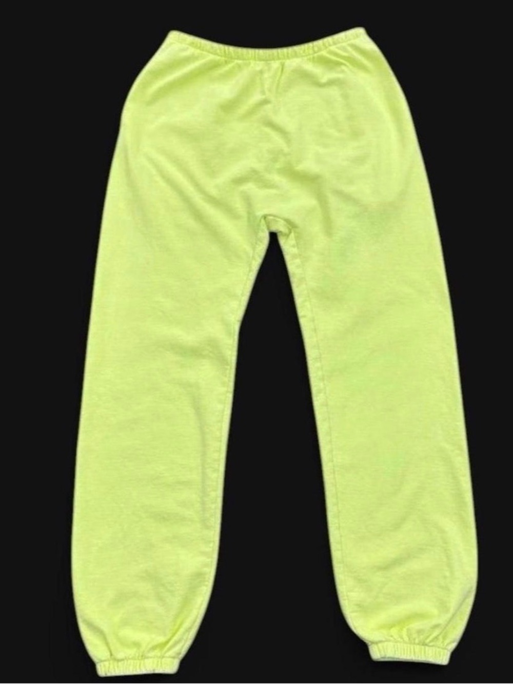 YEEZY SAMPLE NEON GREEN SP-06 CUFFED SWEATPANTS SIZE 1 NEW
